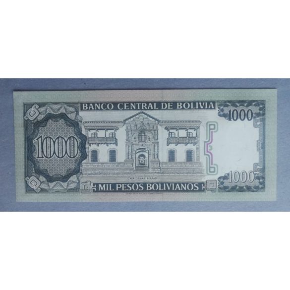 Bolivia 1000 Bolivianos 1982 Unc