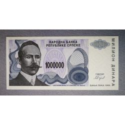 Bosnia and Herzegovina 1 million Dinara 1993 Unc