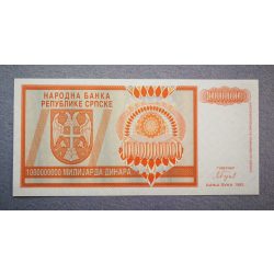 Bosnia and Herzegovina 1 billion Dinara 1993 Unc