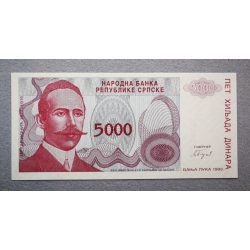 Bosznia-Hercegovina 5000 Dinara 1993 Unc