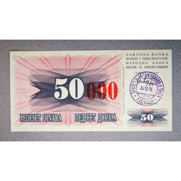 Bosznia-Hercegovina 50000 Dinara 1993 Unc