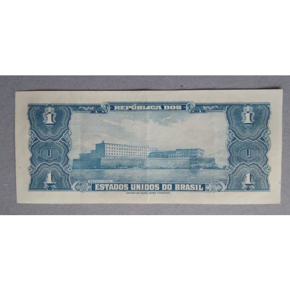 Brazilia 1 Cruzeiro 1944 VF hand-signed