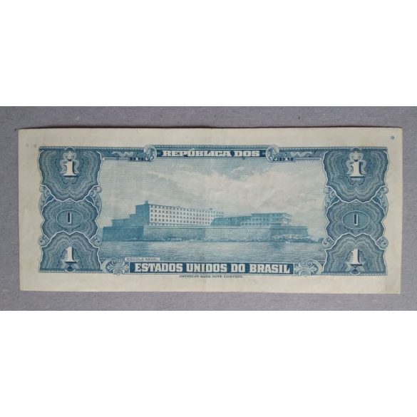 Brazilia 1 Cruzeiro 1944 VF hand-signed