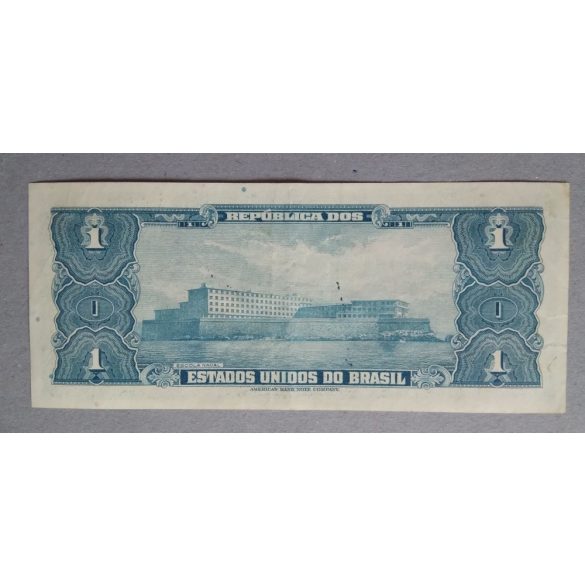 Brazilia 1 Cruzeiro 1944 VF hand-signed