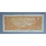 Brazilia 2 Cruzeiros 1944 VF hand-signed