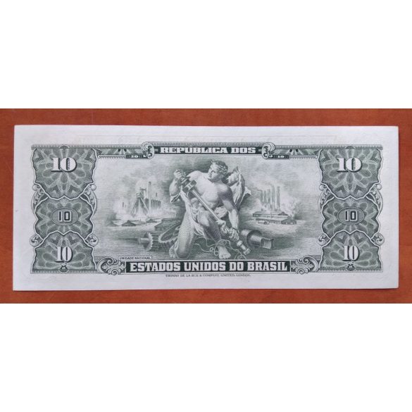 Brazilia 10 Cruzeiros 1953 Unc