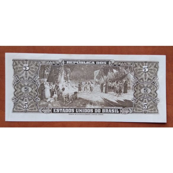 Brazilia 5 Cruzeiros 1953 AUnc