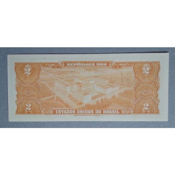 Brazilia 2 Cruzeiros 1954 Unc