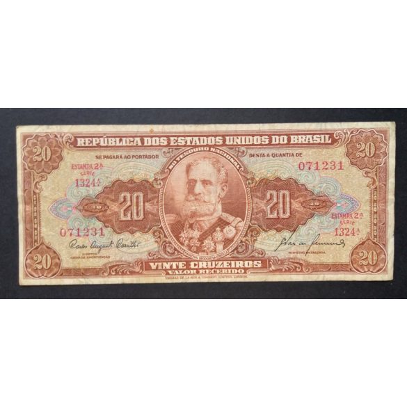 Brazília 20 Cruzeiros 1955 F