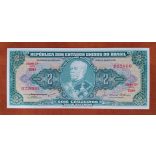 Brazilia 2 Cruzeiros 1957 Unc