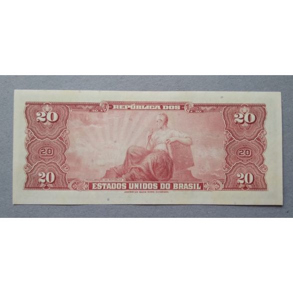 Brazilia 20 Cruzeiros 1961 Unc