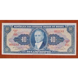 Brazilia 10 Cruzeiros 1963 Unc