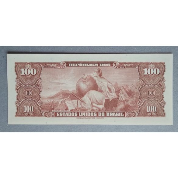 Brazilia 100 Cruzeiros 1964 Unc