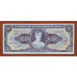 Brazilia 5 Centavos overprint 50 Cruzeiros 1966 Unc