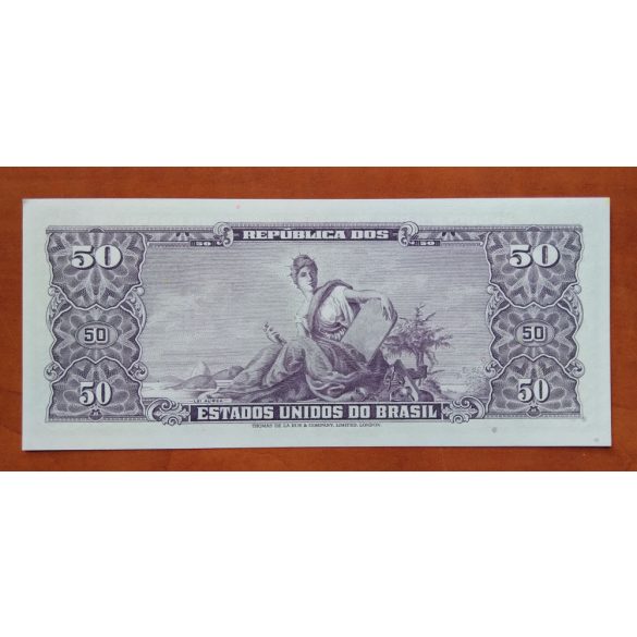 Brazilia 5 Centavos overprint 50 Cruzeiros 1966 Unc