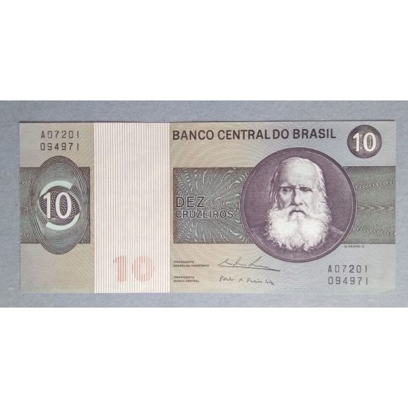 Brazilia 10 Cruzeiros 1974 Unc-