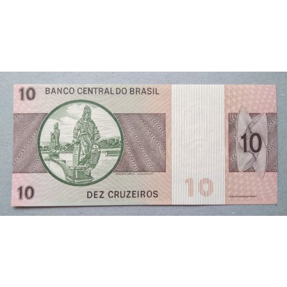 Brazilia 10 Cruzeiros 1974 Unc-