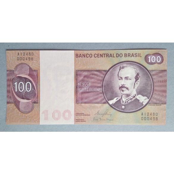 Brazilia 100 Cruzeiros 1981 Unc-