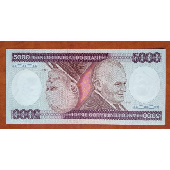 Brazília 5000 Cruzeiros 1981 Unc