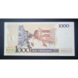 Brazilia 1000 Cruzados 1988 Unc