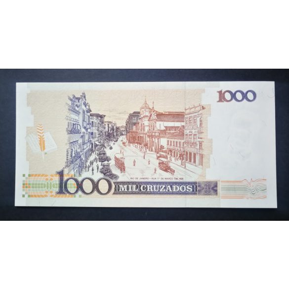 Brazilia 1000 Cruzados 1988 Unc