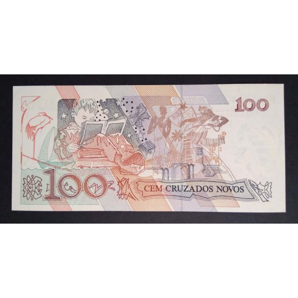 Brazil 100 Cruzados  Novos 1989 Unc