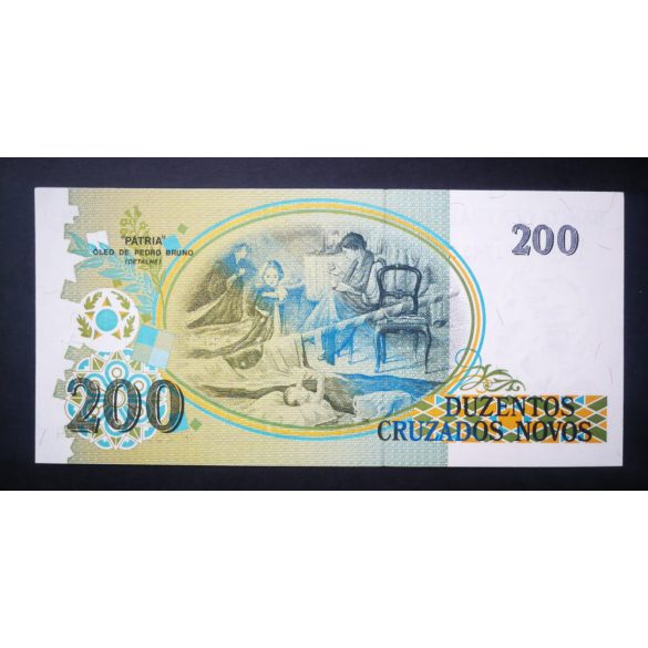 Brazilia 200 Cruzados Novos 1990 Unc