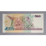 Brazil 500 Cruzeiros 1990 Unc