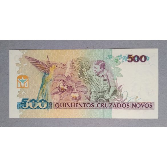 Brazil 500 Cruzeiros 1990 Unc
