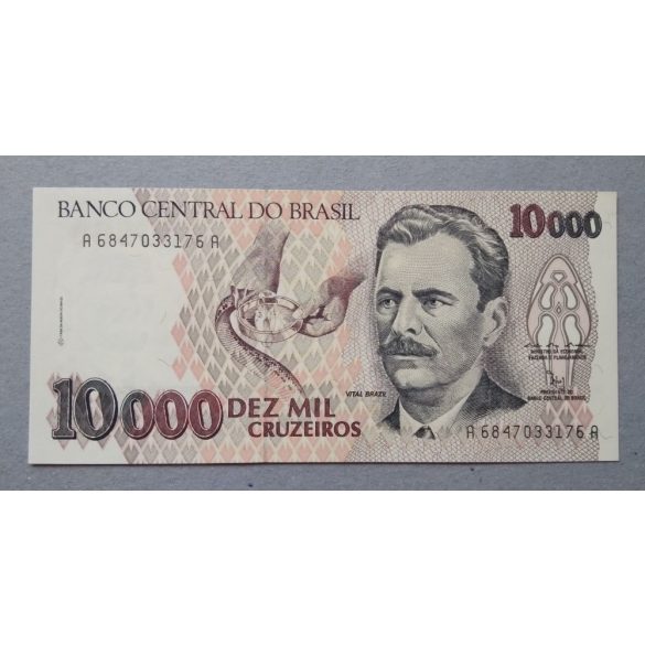 Brazilia 10000 Cruzeiros 1992 Unc