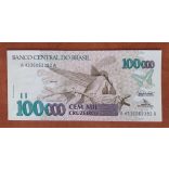 Brazilia 100000 Cruzeiros 1992 Unc