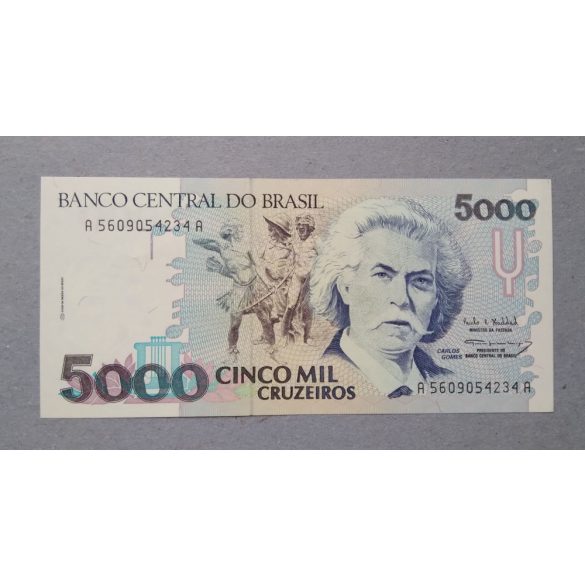 Brazil 5000 Cruzeiros 1993 Unc