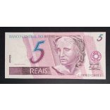 Brazil 5 Reais 1997 Unc