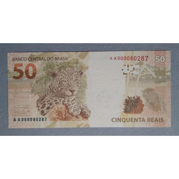 Brazilia 50 Reais 2010 Unc