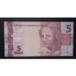 Brasilia 5 Reais 2010 Unc 