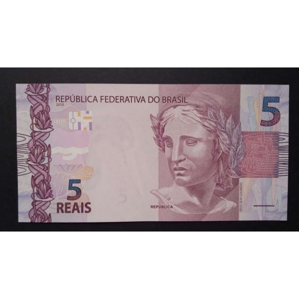 Brazília 5 Reais 2010 Unc 