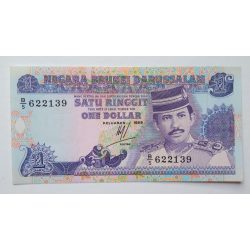 Brunei 1 Dollar 1989 Unc-