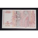 Bulgaria 5 Leva 2009 Unc 