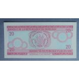 Burundi 20 Francs 1997 UNC
