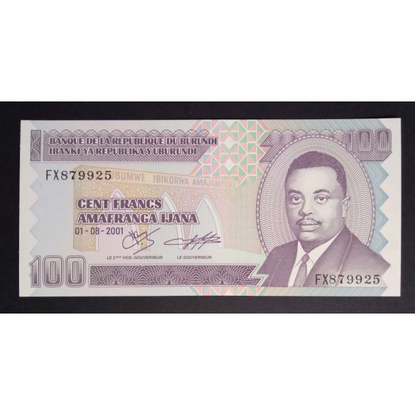 Burundi 100 Francs 2001 UNC 