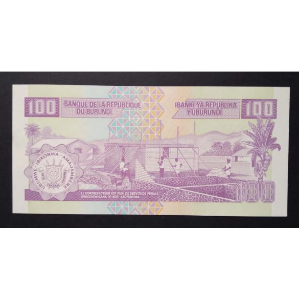 Burundi 100 Francs 2001 UNC 