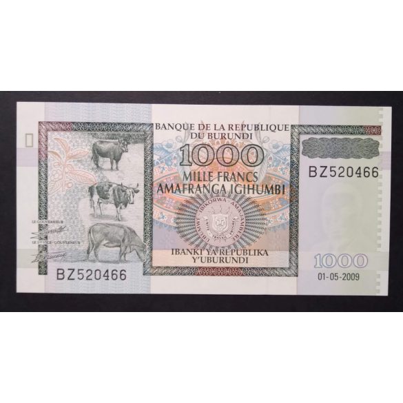 Burundi 1000 Francs 2009 UNC