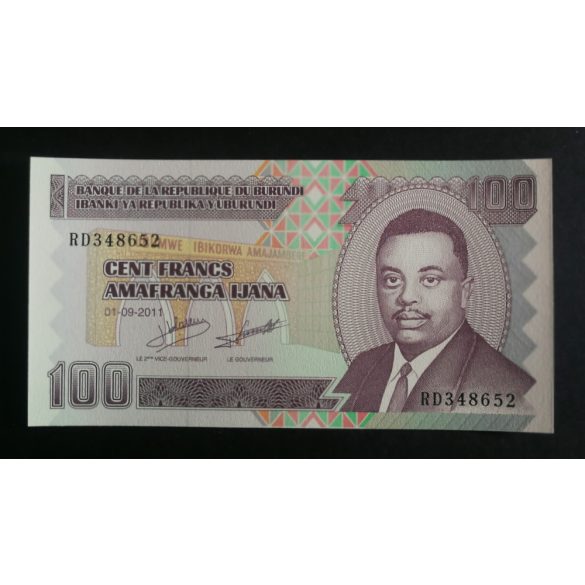 Burundi 100 Francs 2011 UNC