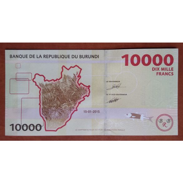 Burundi 10000 Francs 2015 UNC