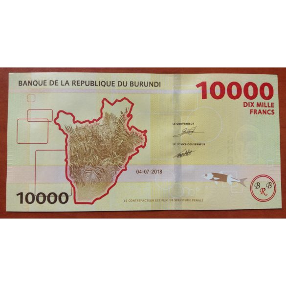 Burundi 10000 Francs 2018 UNC