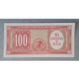 Chile 100 Pesos/10 Centesimos 1960 Unc