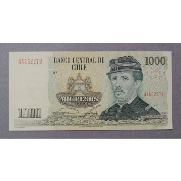 Chile 1000 Pesos 1987 Unc