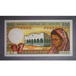 Comore-szigetek 500 Francs 1986 UNC