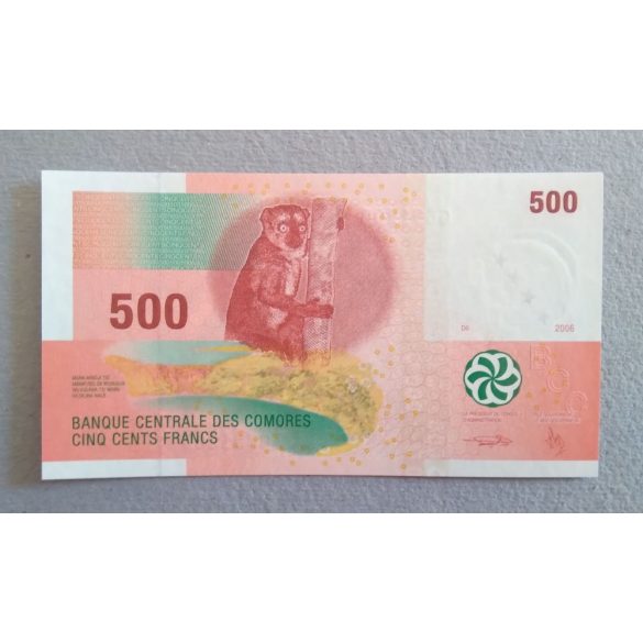 Comoros 500 Francs 2006 UNC