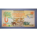 Cook Islands 20 Dollars 1992 Unc